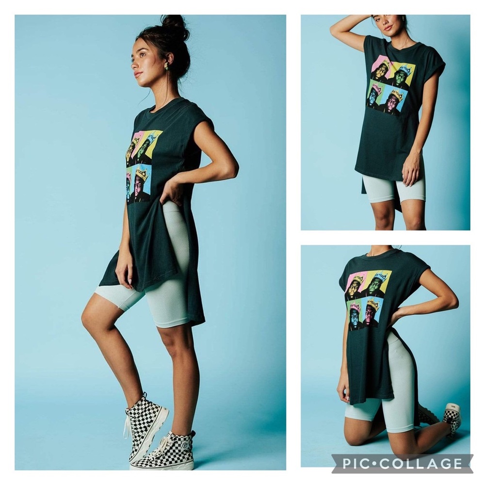 Daydreamer Black Graphic Pop-Art Long Tee